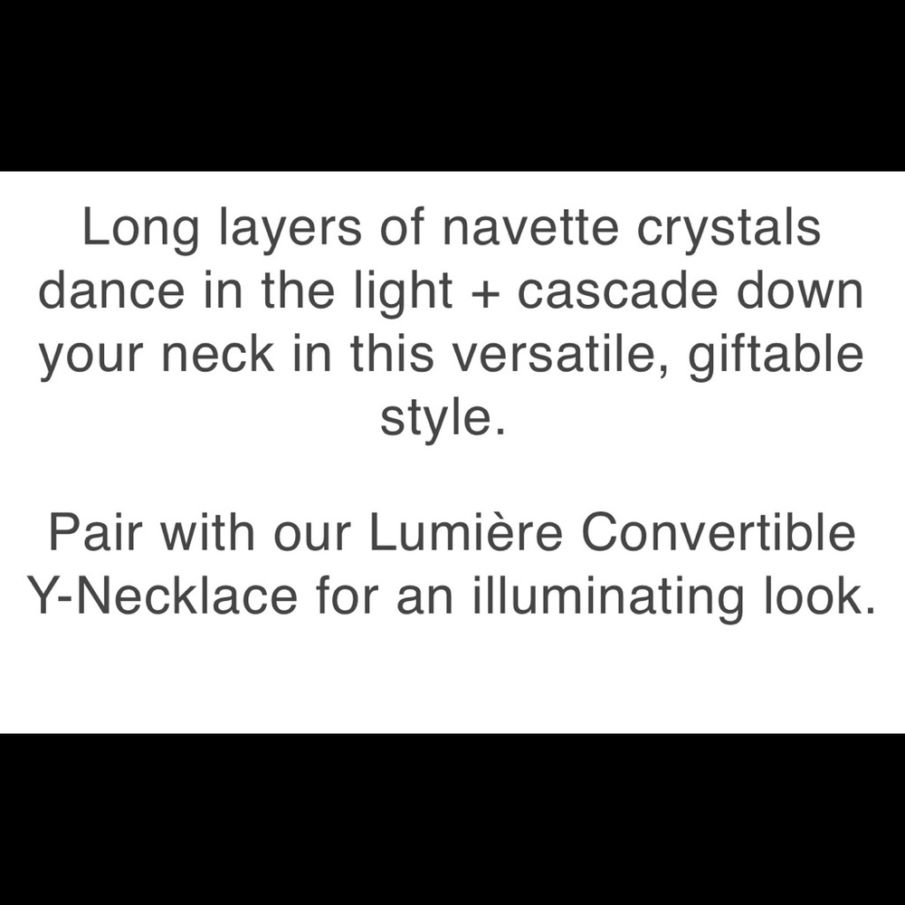 New Chloe + Isabel Lumiere Long Layered Necklace - Picture 4 of 10